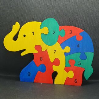 ELEPHANT CHIFFRE TROMPE HAUTE
