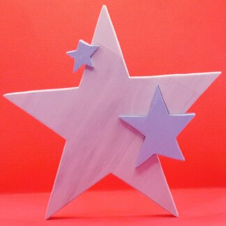 ETOILE AVEC 2 ETOILES ARGENTEES